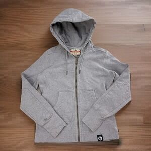 American Giants Full Zip Hoodie Womens Size Small Gray Long Sleeve USA Made